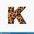 animal print letter k