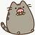 animated gif cat eating a cupcake