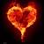 animated gif heart on fire
