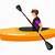 animated gif man kayaking