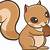 animated squirrel gif pink cute