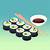 animated sushi gif platter