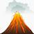 animated volcano png