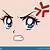anime angry face png
