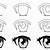 anime eye drawing step by step