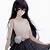 anime girl black hair dress