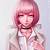 anime girl black pink hair