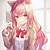 anime girl cat pink