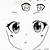 anime girl cute eyes drawing