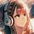 anime girl headset wallpaper