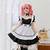 anime girl maid dress cosplay