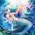 anime girl mermaid art