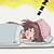 anime girl sleep gif