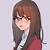 anime girl with eye glasses