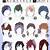 anime hairstyles male short