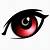 anime red eyes png
