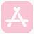 app store icon aesthetic pink