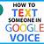 auto reply google voice text
