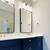 bathroom ideas with navy blue vanity