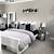 bedroom decor ideas color gray and white