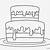birthday cake coloring page with no candles