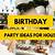 birthday ideas for home party