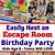 birthday party escape room ideas