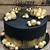 black and gold cake decorating ideas