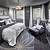 black and silver bedroom decorating ideas