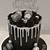 black and silver cake ideas