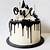 black and white cake ideas for 18th birthday