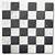 black and white checkerboard mosaic tile