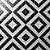 black and white geometric porcelain tile