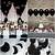 black and white themed birthday party ideas