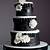 black and white wedding cake ideas