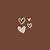 brown aesthetic wallpaper love heart