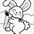bunny coloring pages for kindergarten