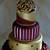 burgundy and gold cake ideas