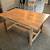 butcher block dining table and chairs