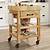 butcher block table cart