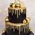 cake ideas black and gold
