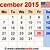 calendar 2015 december month