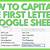 capitalize first letter google sheets