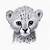 cheetah drawing easy cute