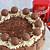chocolate cake decorated with lindt balls