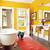 choiceyourhouse.com brighten up your bathroom with creative color block ideas