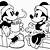 christmas mickey and minnie coloring pages