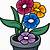clip art of flower pot