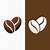 coffee bean icon free vector