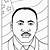 coloring page martin luther king jr